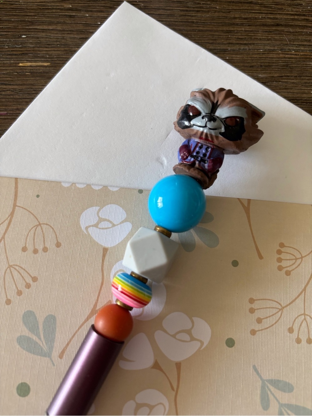 Marvel Guardians of the Galaxy: Rocket handmade beaded pen